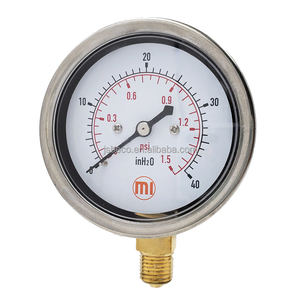 เกจวัดแรงดันน้ำ 0-60 นิ้ว, มาโนมิเตอร์แบบแคปซูล 60''WC - Product Image 1