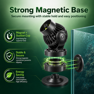 Pompa per Acquario Ecologica in Plastica da 5W con Conversione di Frequenza DC, Bluetooth e WiFi per la Creazione di Onde - Product Image 3