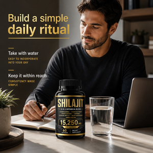 Extrait de résine de Shilajit naturel, capsules d'extraits d'herbes multiples pour le soutien immunitaire des adultes, antioxydant, énergie, 60 capsules/flacon - Product Image 4