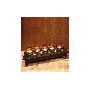 Bougie chauffe-plat en verre de style américain, design unique, moderne, luxueux, haut de gamme, nouveau, pour la décoration de la maison et des mariages - Product Image 1