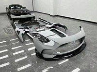 Kit carrosserie pour Mercedes Benz GT/GTS C190 2015-2023, mise à niveau vers le style AMG GTR Black Series, kit carrosserie de haute qualité en fibre de carbone, pare-chocs