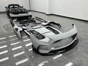 Kit carrosserie pour <span class=keywords><strong>Mercedes</strong></span> Benz <span class=keywords><strong>GT</strong></span>/GTS C190 2015-2023, mise à niveau vers le style AMG GTR <span class=keywords><strong>Black</strong></span> <span class=keywords><strong>Series</strong></span>, kit carrosserie de haute qualité en fibre de carbone, pare-chocs - Product Image 5