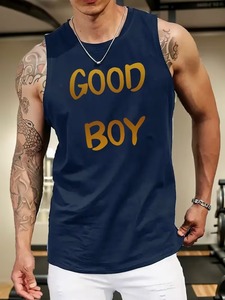 Débardeur de sport pour homme 100% Coton, style streetwear, été, design musculation, sans manches - Product Image 2