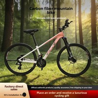 Vélo de montagne en fibre de carbone CLTE MD2000, roues de 26 pouces, transmission Shimano 24 vitesses
