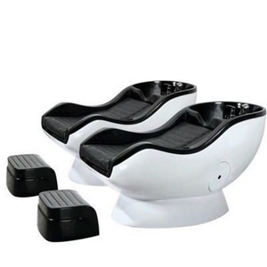 Hair Salon Simple Classic Cheapest Shampoo Chair with White Ceramic Wash Basin Matching Faucet <b>Shower</b> - Product Image 1