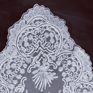 <span class=keywords><strong>Velo</strong></span> da sposa grande <span class=keywords><strong>a</strong></span> mezzaluna, stile classico spagnolo, <span class=keywords><strong>mantilla</strong></span> in pizzo, coperta in pizzo spagnolo per la Chiesa Cattolica - Product Image 4