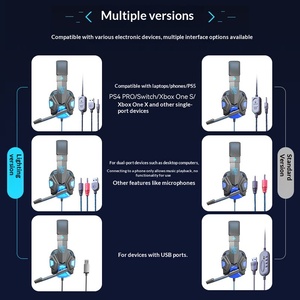 Audífonos con Cable Trenzado de Cuero de 3.5mm <span class=keywords><strong>para</strong></span> Juegos en Laptop y Deportes Electrónicos, Cable de 2.2m, Suministro Especial Transfronterizo de Fábrica - Product Image 3