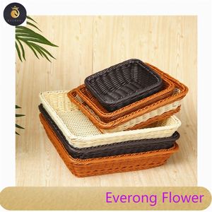 L06729 Bán Buôn Thực Phẩm Cửa Hàng Giỏ Giỏ Bánh Mì Bánh Mì Và Siêu Thị Trái Cây Rau Nhân Tạo Hiển Thị Giỏ Cho Doanh Nghiệp - Product Image 1