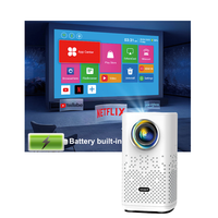 Mini projecteur intelligent chinois H1P, le plus petit projecteur au monde, batterie rechargeable intégrée, mini projecteur de poche, petit projecteur mobile