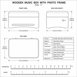 Caja <span class=keywords><strong>de</strong></span> <span class=keywords><strong>música</strong></span> navideña <span class=keywords><strong>de</strong></span> metal con manivela, marco <span class=keywords><strong>de</strong></span> fotos, tira perforada, movimiento personalizado, grabado OEM, venta al por mayor, <span class=keywords><strong>música</strong></span> personalizada - Product Image 3
