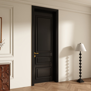 Porte en <span class=keywords><strong>bois</strong></span> française de style rétro de haute qualité au prix d'usine pour salon, appartement, <span class=keywords><strong>dressing</strong></span>, villa, maison - Product Image 3