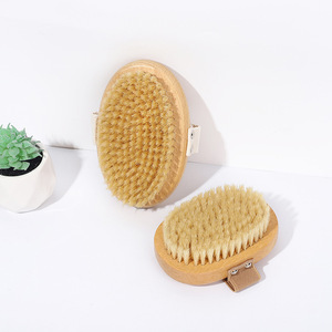 <span class=keywords><strong>Spazzola</strong></span> per il corpo in legno naturale per massaggio a secco ed esfoliazione, <span class=keywords><strong>spazzola</strong></span> anticellulite morbida e liscia - Product Image 2