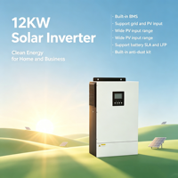 Onduleur solaire hors réseau MAX 12KW II 48V à onde sinusoïdale pure hybride MPPT 90-450VDC avec surveillance WiFi IP21 CAN pour batteries lithium-ion, montage mural