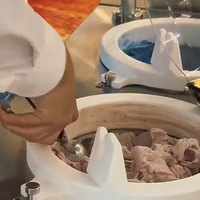 Machine à glaces et sorbets Galaxy Pro V4 nouvelle génération, chariot, réfrigérant R290, dosage intelligent, fruits, lait, eau, 4 saveurs, acier inoxydable 304
