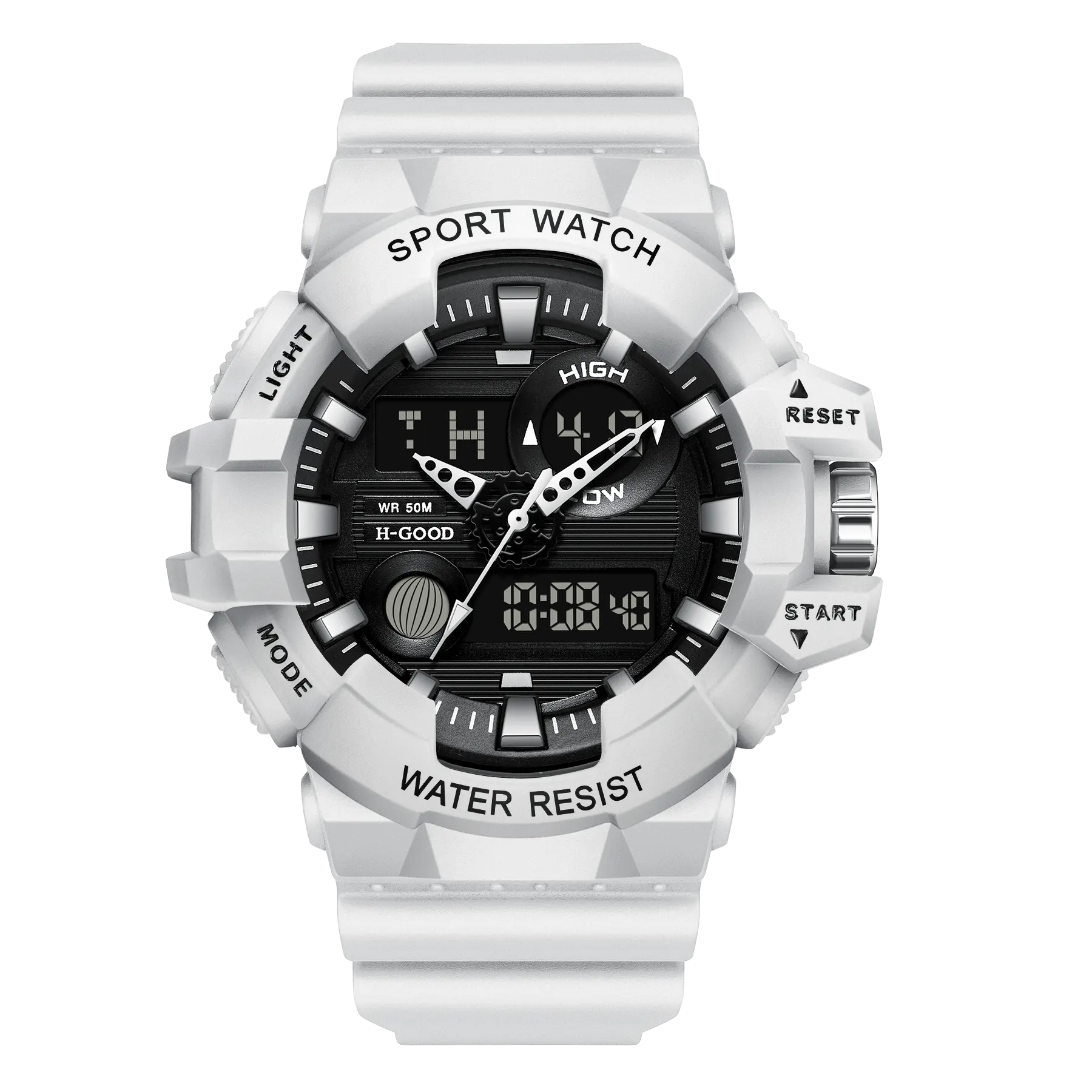 H-GOOD TK0011 Factory Price Wholesale Cheap Oem Odm Lcd Big Dial Waterproof Digital Time Led Watch For Men Luxury