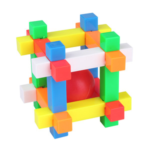 Puzzle Kongming Lock 6 pièces, jouet de développement cognitif pour enfants de 4 à 6 ans, blocs de construction éducatifs pour stimuler l'esprit - Product Image 4