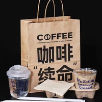 Tasse à thé à bulle de lait Boba en forme de U en plastique jetable transparent à emporter avec couvercles et impression de LOGO personnalisé