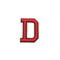 Super-héros Anime Logo lettre A-Z lettres monogramme coloré Patch serviette Chenille 3D broderie patchs