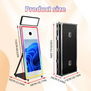 Đám Cưới Ảnh Tự Sướng Ảnh Gian Hàng Gương Với Màn Hình Cảm Ứng Máy Ảnh Và Máy In LED Khung Ảnh Tự Sướng Ma Thuật Gương Photobooth Máy - Product Image 6