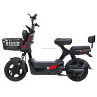 Vélo électrique urbain 14 pouces de fabrication chinoise, moteur arrière 400W, batterie au plomb intégrée 48V/60V/72V, pour utilisation en ville intelligente