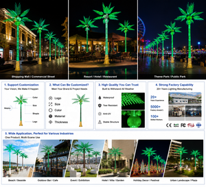 Other Holidays 5M Commercial <strong>LED</strong> Coconut <strong>Tree</strong> <strong>Light</strong> Outdoor IP65 Landscape Decoration Giant Artificial Coconut <strong>Tree</strong> for Mall - Product Image 3