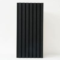 Panneau acoustique en bois à lattes en feutre polyester, panneaux muraux à lattes absorbants le son pour le traitement acoustique et la décoration des pièces