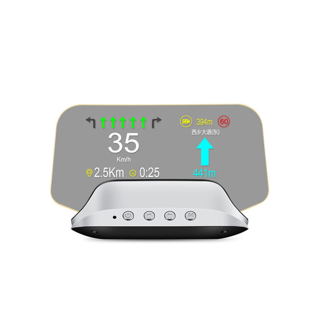 Portable HD IPS Head-Up Display for Cars OBD Speed Navigation Projector No Ghosting USB Android Compatible for Desktop