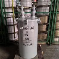 Transformador de poste inmerso en aceite monofásico con frecuencia de 50Hz 200V/415V/380V/440V Transformador de distribución tipo poste de salida