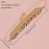 Go2Boho bijoux faits à la main japonais Miyuki perles de rocaille bijoux arc-en-ciel bracelet en forme de Bracelet