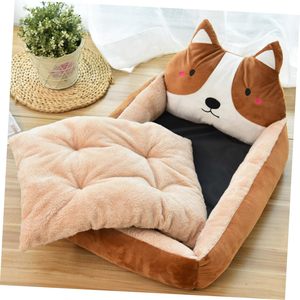 Vente en gros OEM disponible, logo personnalisé, lit confortable pour chat en fibre solide, imperméable, respirant et moelleux - Product Image 6