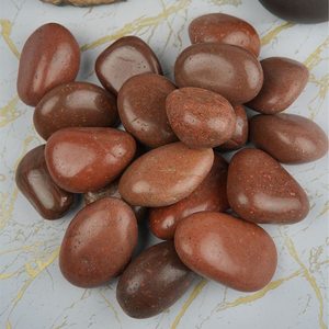 Ciottoli Rossi per Paesaggistica, Pietre <span class=keywords><strong>Rosse</strong></span> Altamente Lucidate di Alta Qualità per Decorazione di Piante in Vaso e Ornamenti da Giardino - Product Image 2