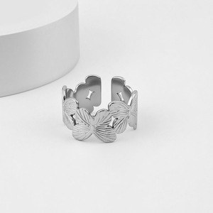 Innovative Simple Niche Design Sense Butterfly <b>Ring</b> Light Luxury Exquisite Style Women's Stainless Steel <b>Rings</b> Fashion Jewelry - Product Image 4
