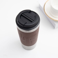 Nouvelle Tasse à Café Isotherme de Luxe 450 ml en Acier Inoxydable 18/8 à Double Paroi avec Logo Personnalisé et Deux Couvercles Disponibles – Collection 2026 Emerit Factory