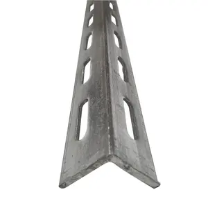 s235jr hot rolled steel angle iron with holes steel slotted angle