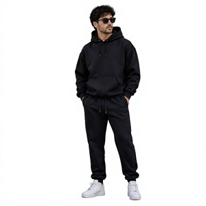 Unisex <b>Navy</b> Blue Hooded <b>Sweatshirt</b> Fleece Casual Regular Fit Pocket Design Autumn Wear - Product Image 5