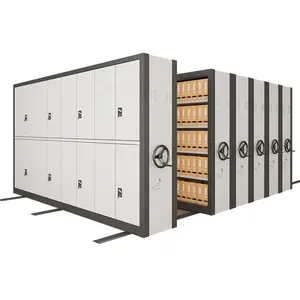 Mobilier de bibliothèque personnalisé Étagère de masse mobile en métal Étagère intelligente à cadre dense Classeur d'archives <span class=keywords><strong>Armoire</strong></span> <span class=keywords><strong>coulissante</strong></span> - Product Image 1