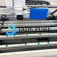 Anpassbare Größe Hochpräzise Glas-Lasersandstrahlmaschine mit PLC und Motor für Große Glasplatten und Türen