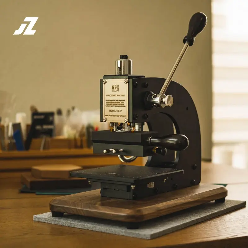 Mesin cap kertas PU kulit, mesin cetak timbul Manual Digital ditingkatkan untuk kulit