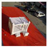 Château gonflable commercial de qualité supérieure pour mariage, combo blanc avec toboggan pour événements de mariage