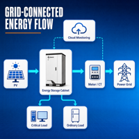 Dizel PV Uyumlu Lezet E109S60 109kWh 60kW LiFePO4 Hava Soğutmalı Ticari Endüstriyel Enerji Depolama Kabini IP55