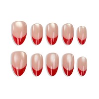 Y147 Kaixin – Nouveauté : Kit de 10 faux ongles réutilisables en acrylique, couleur mauve œil de chat français, forme amande courte, à presser