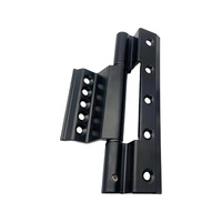 Charnières de porte longues en alliage d'aluminium de qualité européenne, charnières de porte à trois ailes robustes, charnières de porte à battants de style européen