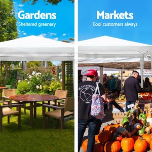 Carpa y Gazebo Metálico Moderno para Bodas y Fiestas al Aire Libre con 6 Paredes Laterales Removibles, Fácil de Montar, Muebles para Exteriores - Product Image 4