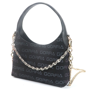 Bolso de Hombro Negro de Diseñador de Moda para Mujer, Bolso Tipo Hobo con Cadena y Colgante para el Verano - Product Image 3