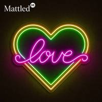 Letrero de Neón LED con Forma de Corazón, Luz de Amor Personalizada |   Lámpara Decorativa Romántica para Pared de Dormitorio |   Regalo de San Valentín para Ella |   Fábrica Mayorista