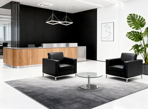 Sofá de Oficina Minimalista, Duradero y Cómodo, con Armazón de Madera Maciza y Tapicería de Cuero de Alta Calidad, para Oficina en Casa, Sala de Estar y Hotel, Venta al Por Mayor - Product Image 6