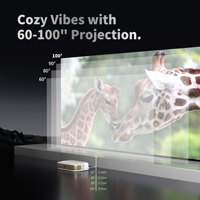 Proyector Portátil Wupro G3 en Existencia en la UE, 600 ANSI Lúmenes, Relación de Contraste 1000:1, Google TV, 2+16 GB, Mini Proyector DLP de Triple Láser