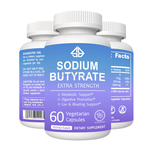 Capsules de butyrate de sodium OEM pour adultes, soutien à la santé digestive, 60 unités - Product Image 3