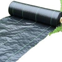 Rouleau de toile de paillage durable pour l'installation de couvertures de sol de jardin, tissu anti-mauvaises herbes pour le contrôle des adventices sur gazon et pelouse artificielle
