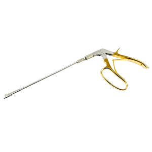 Pince à biopsie pour bébé Tischler 25 cm 2x4mm acier inoxydable de qualité médicale plaqué or CE ISO Instruments chirurgicaux base - Product Image 1